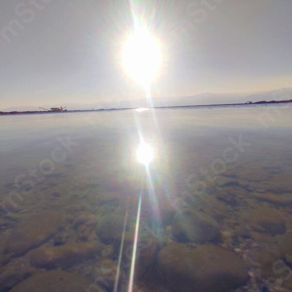 Reflections between water and sky in the Dead Sea preview