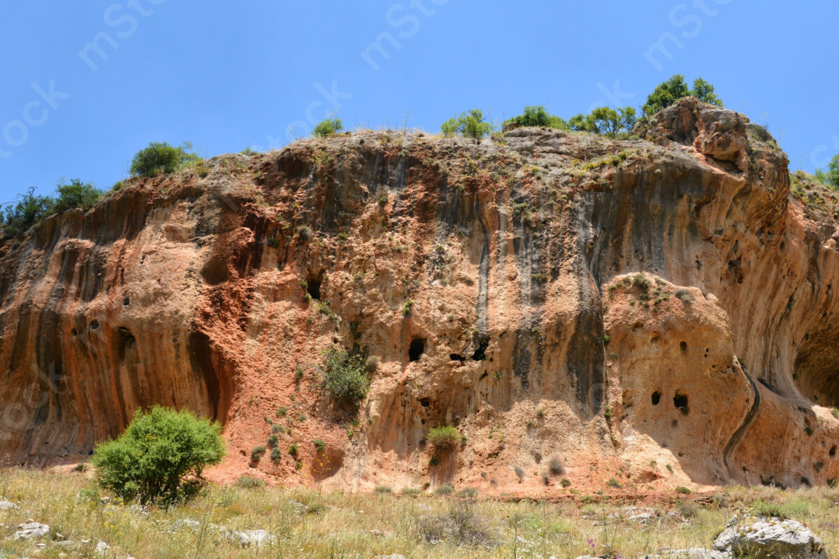 The cliffs eroded over the years, like a petrified dragon