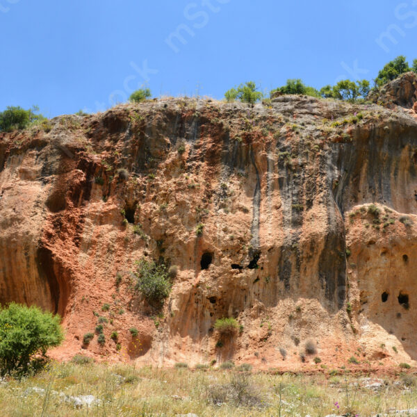 The cliffs eroded over the years, like a petrified dragon